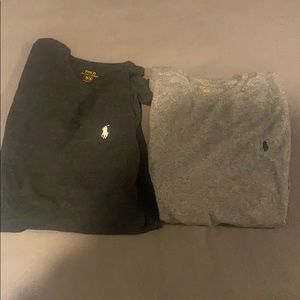 Two polo long sleeves size medium